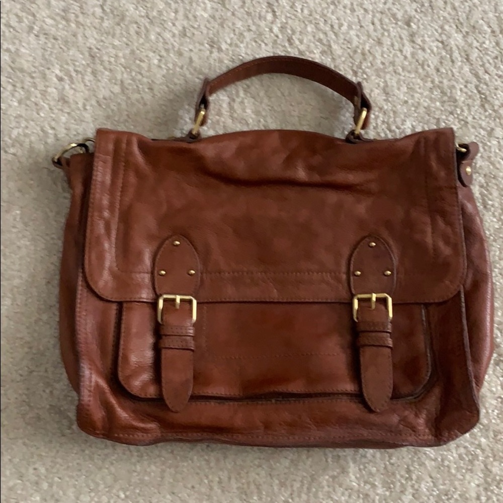 H&M leather messenger bag